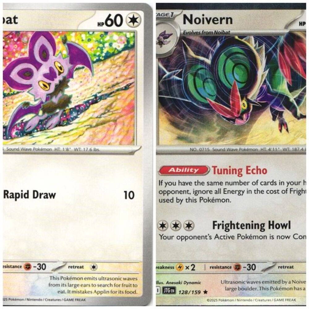 Noibat 127 / Noivern 128 Pokemon Journey Together